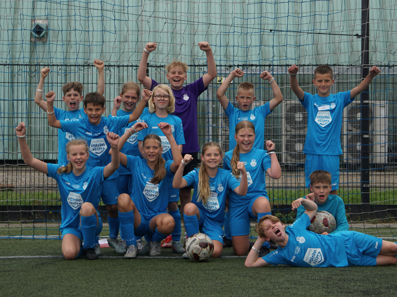 Groepsfoto Clubvoetbaldagen